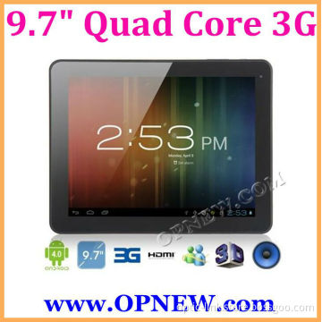 OPNEW 9.7" Quad Core Build in 3G WCDMA Phone Bluetooth Android 4.2 3G & 2G Phone Tablet PC